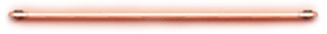 horizontal pipe.