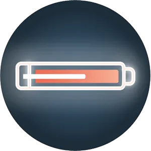 Autoinjector neon sign icon